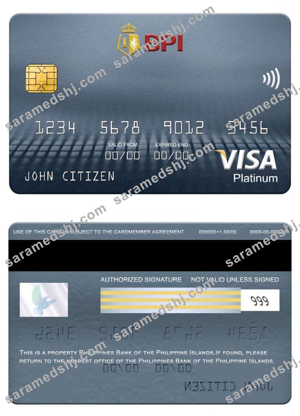Philippines Bank of the Philippine Islands visa platinum card